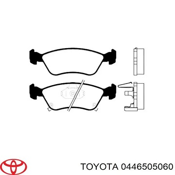 TOYOTA DISK PLOČICE PREDNJE