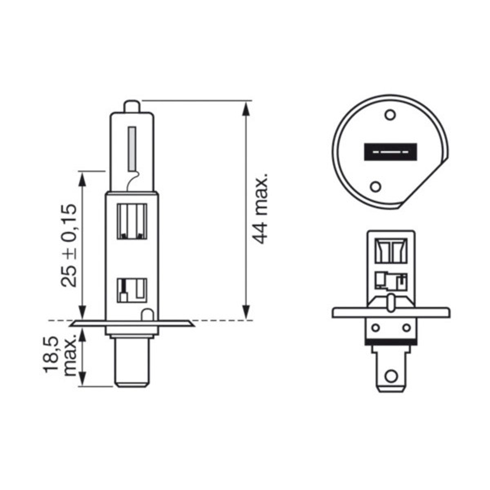 BOSCH SIJALICA 12V H1 55W