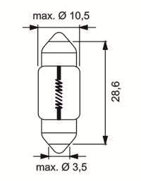 SCT SIJALICE 12V C10W SV8.5 10kom