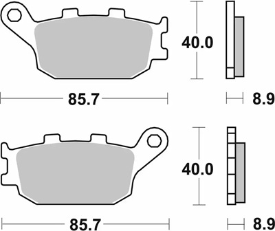 Kočione pločice SBS za motocikle / Honda, Yamaha, Kawasaki, Suzuki
