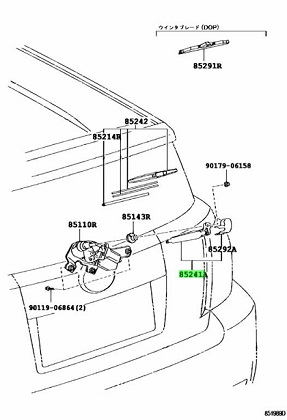 TOYOTA METLICA BRISAČA SA NOSAČEM