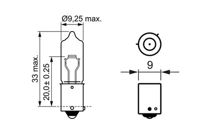 Sijalica za migavce Bosch 24V W5W / kamioni