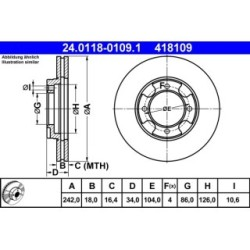 ATE DISK PREDNJI / MITSUBISHI