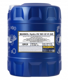 Premium sintetičko hidrauličko ulje Mannol HYDRO ISO HV 22 VI 245