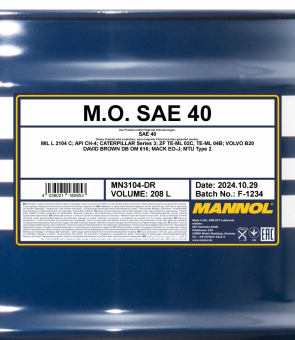 Mannol M.O. ulje SAE 40 208L