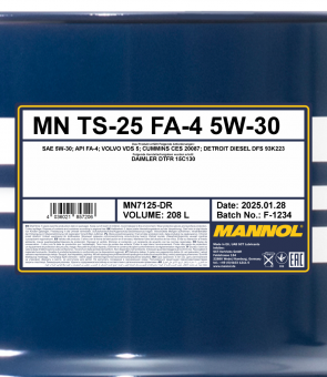 Kamionsko motorno ulje Mannol  TS-25 FA-4 5W30