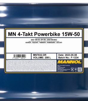 Mannol 4-TAKT MOTORBIKE 10W40 208L