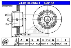 ATE DISK ZADNJI / BMW