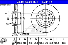 ATE DISK PREDNJI / OPEL, DAEWOO
