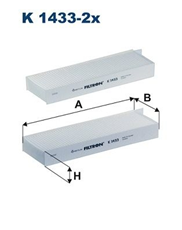 FILTER KABINE - FILTRON K1433-2X | Peugeot 208 2012-2020