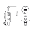 BOSCH SIJALICA 12V H1 55W