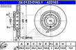 ATE DISK ZADNJI / VW, Audi, Seat, Skoda