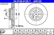 ATE DISK PREDNJI / Alfa Romeo, Chrysler, Fiat i Lancia